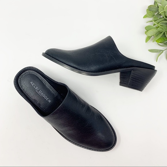 Kelsi Dagger Shoes - Kelsi Dagger Kerley mule black stacked heel 6 M